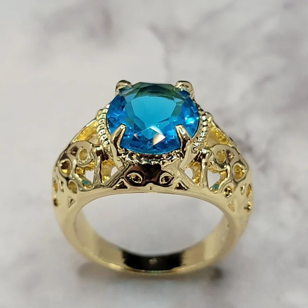 Ring simulated stone